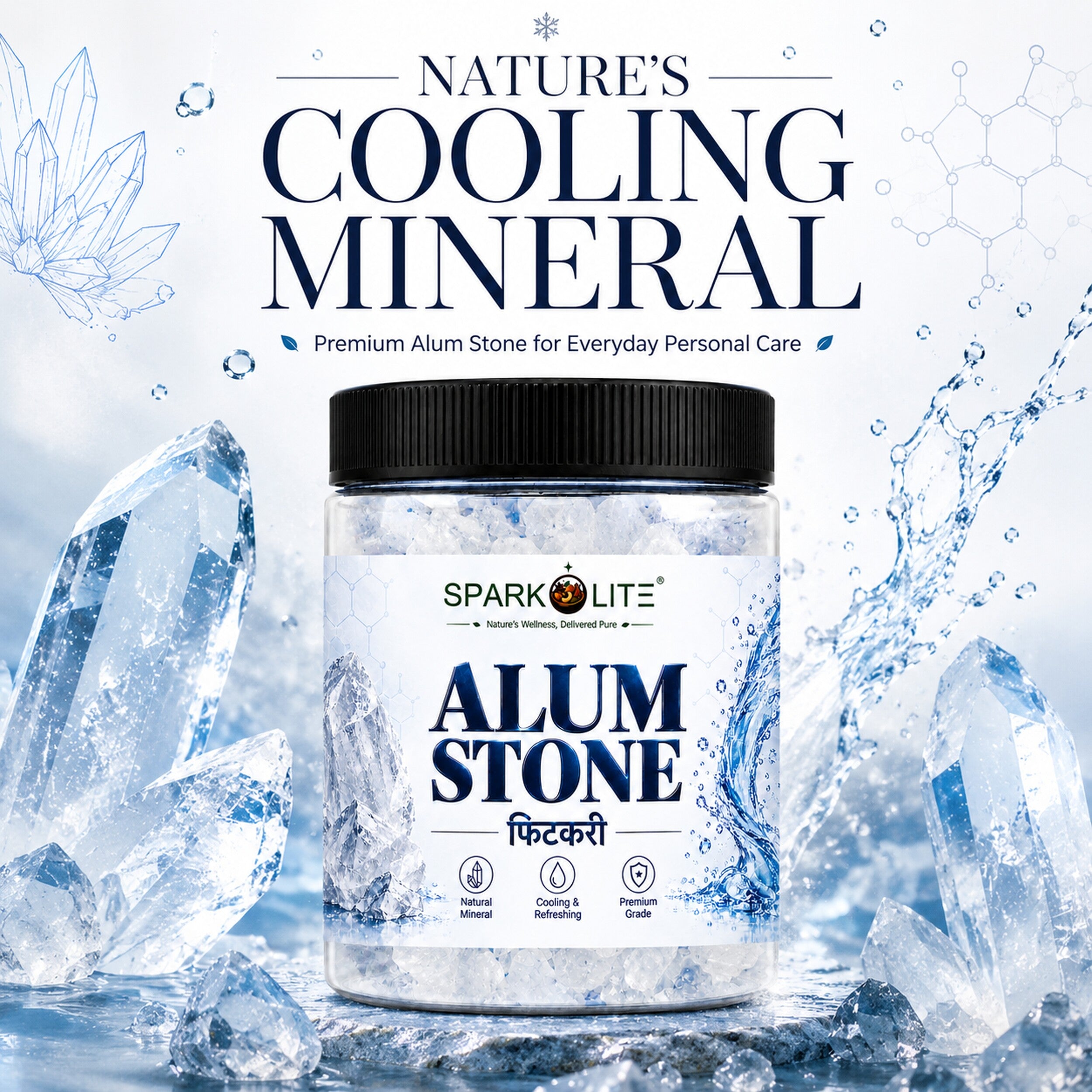 Organic Alum Stone (Fitkari)