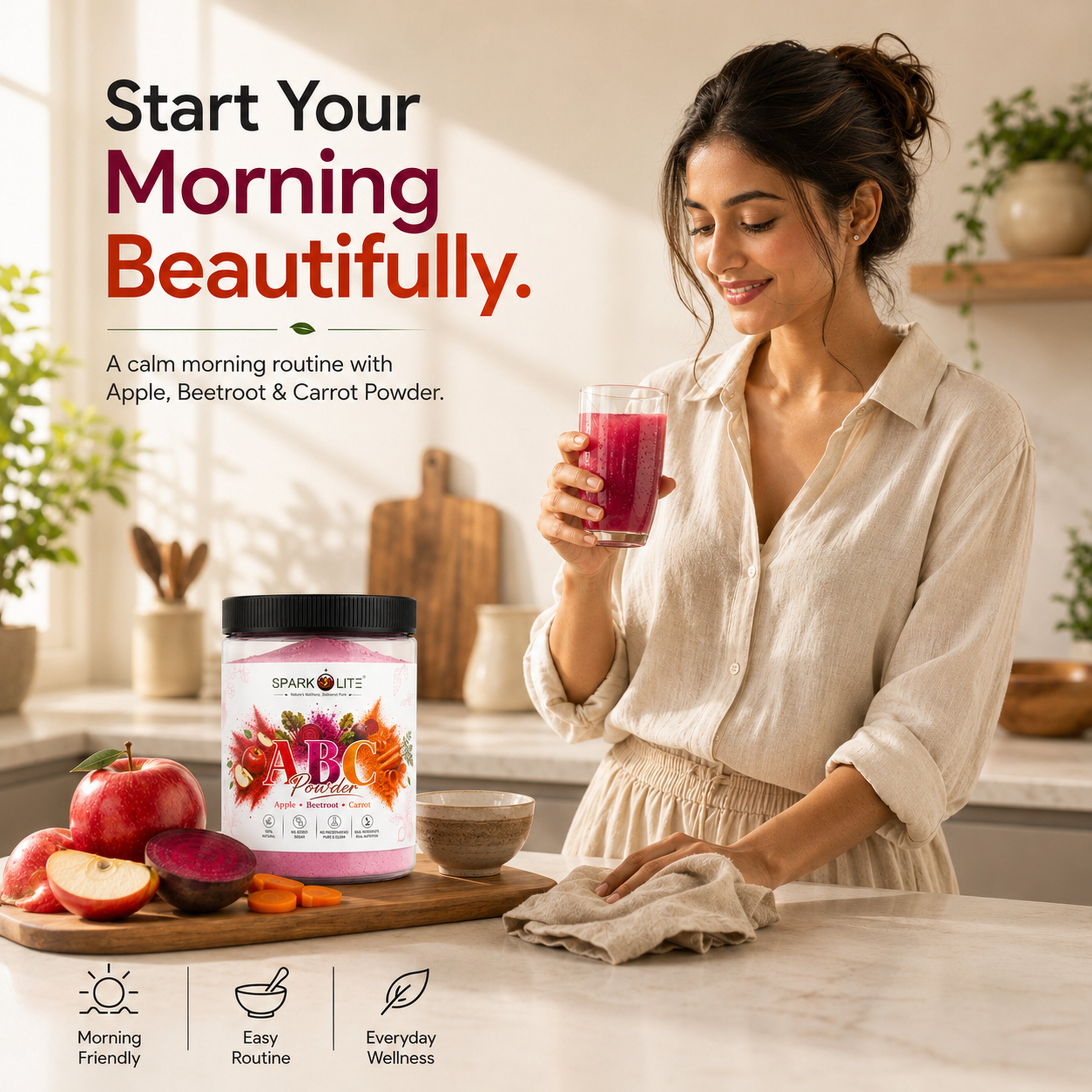 Organic ABC Powder | Apple, Beetroot & Carrot Powder