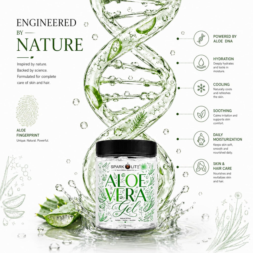 Aloe Vera Gel for Face, Skin & Hair 200 Gram| Enriched with Pure Aloe Vera | Lightweight Non-Sticky Hydration | Cooling & Soothing Daily Care | Suitable for Men & Women