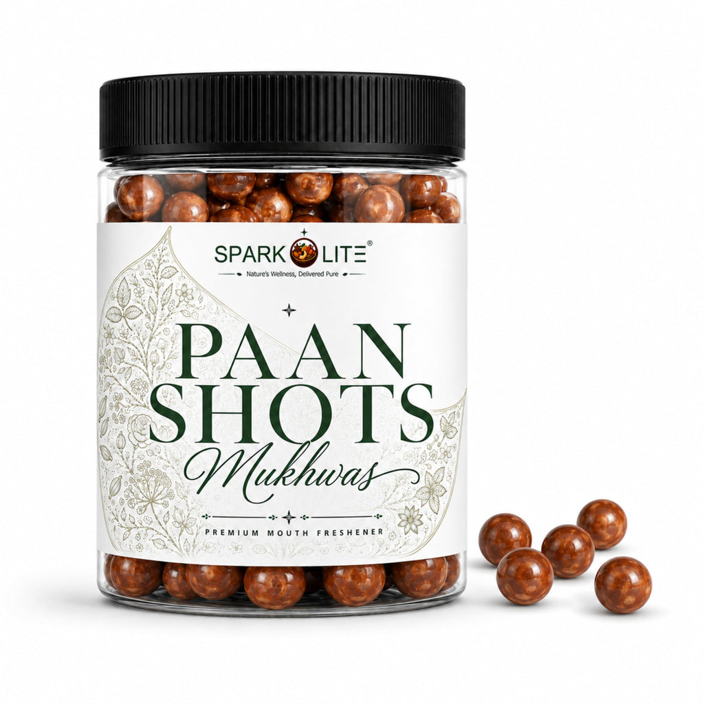 PARKOLITE® Premium Paan Shots Mukhwas 150 Gram| Delicious Banarasi Paan Flavour Mouth Freshener | After Meal Digestive Blend | Refreshing & Aromatic | Premium Indian Mukhwas
