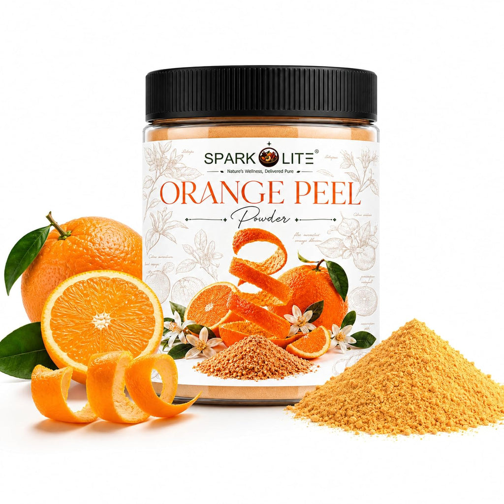 Organic Orange Peel Powder for Face Pack & Hair Care | Premium Sun-Dried Orange Peel Powder | Finely Ground Citrus Peel Powder for DIY Skincare & Hair Masks | No Added Preservatives | 1 Kg (500 G x 2)