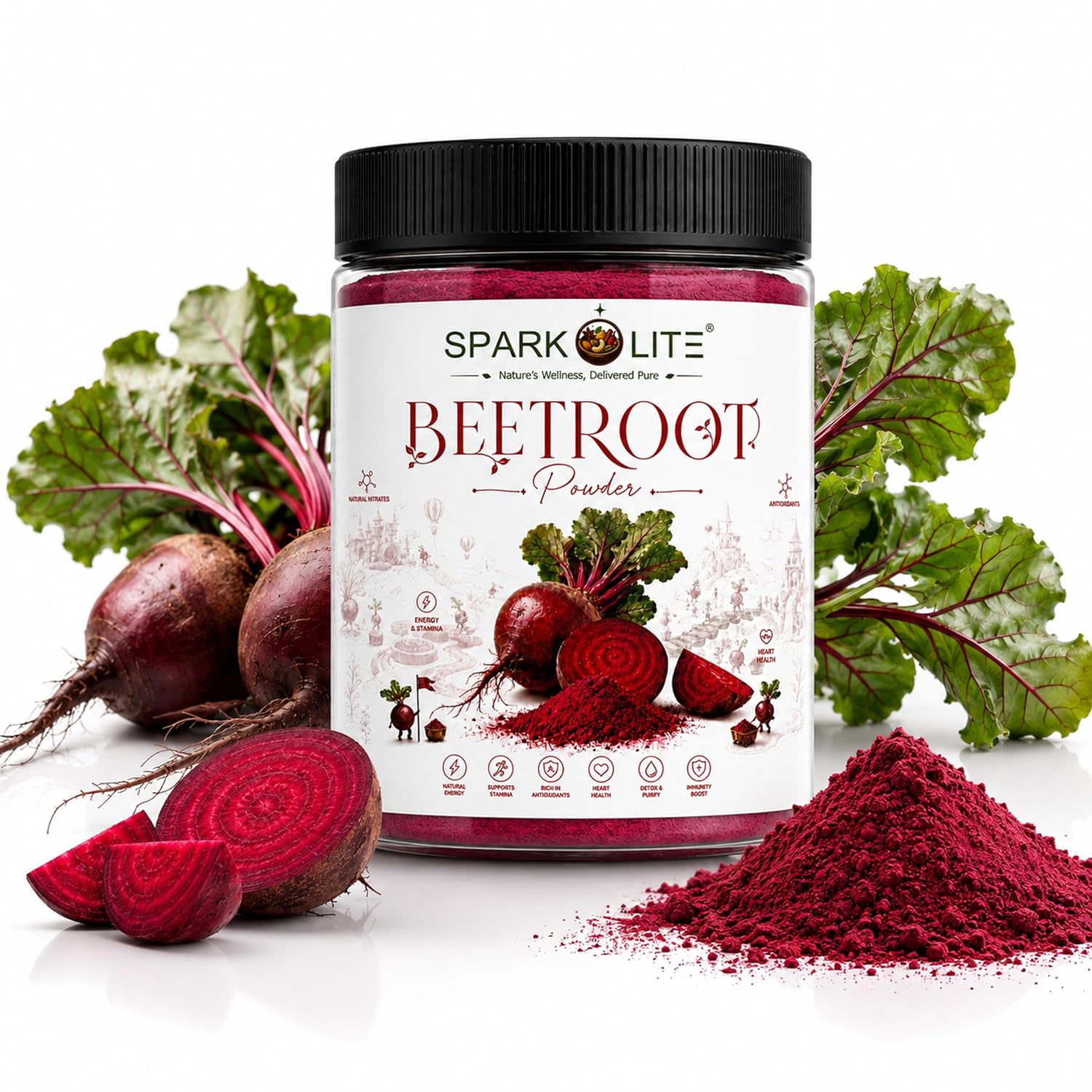 Beetroot Powder 1 Kg | Premium Beet Root Powder | Naturally Rich in Dietary Nitrates | Smoothie, Juice & Shake Mix | No Added Sugar | Vegan | Finely Milled