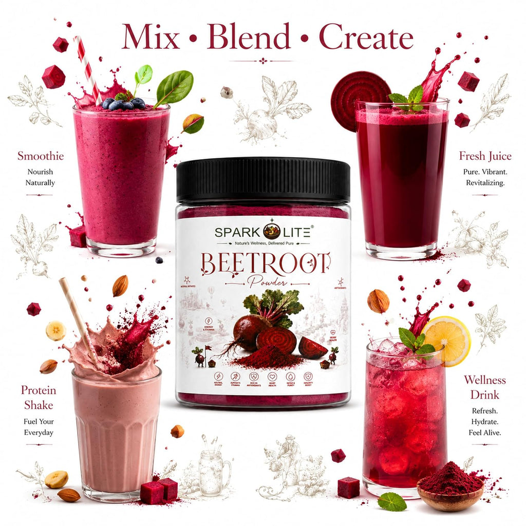 Beetroot Powder 1 Kg | Premium Beet Root Powder | Naturally Rich in Dietary Nitrates | Smoothie, Juice & Shake Mix | No Added Sugar | Vegan | Finely Milled