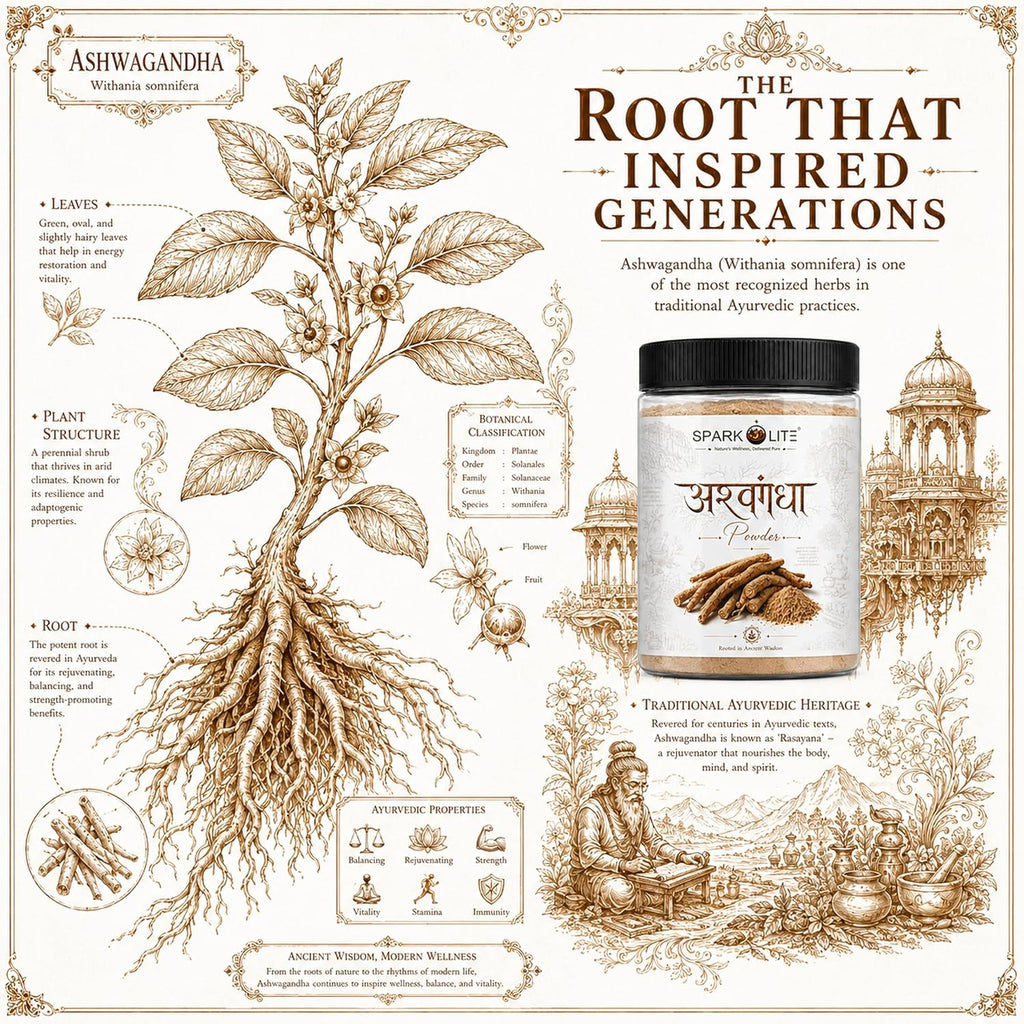 Organic Ashwagandha Powder | Premium Ashwagandha Root Powder | Traditionally Used Ayurvedic Herb | Finely Ground Natural Root Powder | No Added Preservatives | Vegan & Vegetarian| 1Kg(Pack of 2 x 500 Gms)
