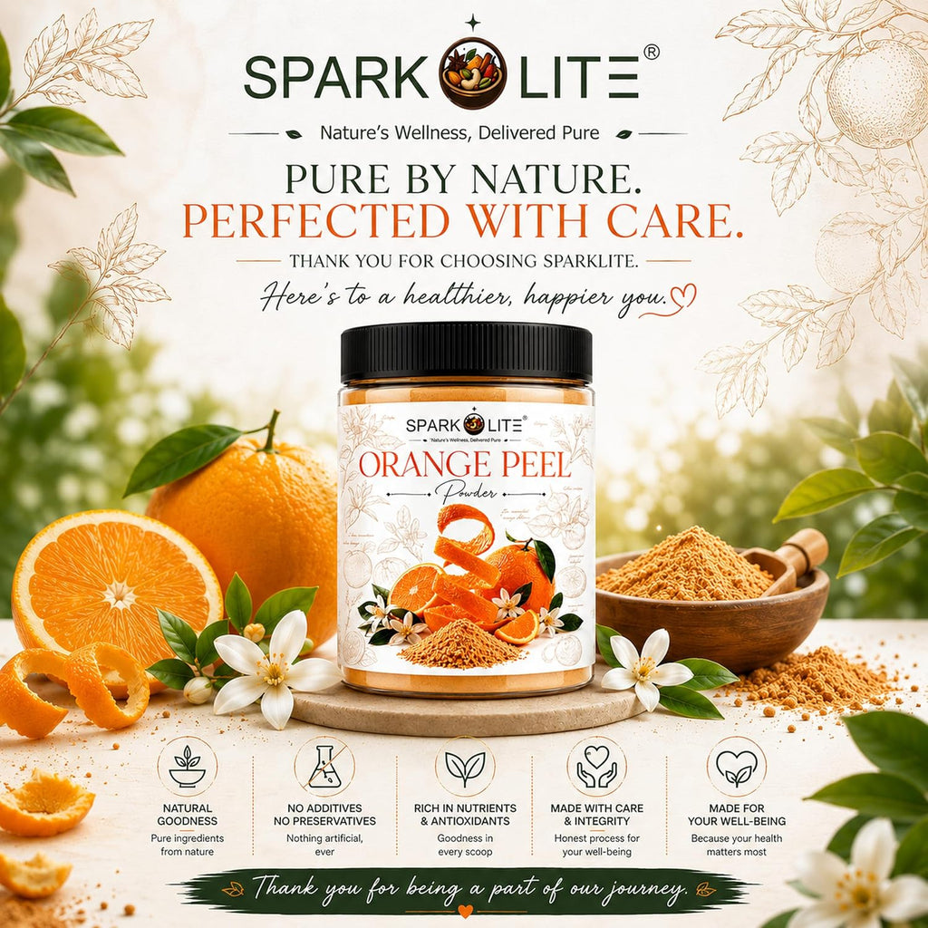 Organic Orange Peel Powder for Face Pack & Hair Care | Premium Sun-Dried Orange Peel Powder | Finely Ground Citrus Peel Powder for DIY Skincare & Hair Masks | No Added Preservatives | 1 Kg (500 G x 2)