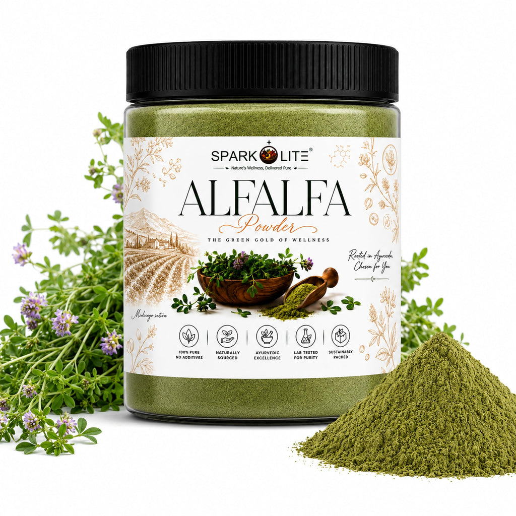 Organic Alfalfa Powder 150 gram | Premium Alfalfa Leaf Powder | Rich in Naturally Occurring Vitamins, Minerals & Chlorophyll | Green Superfood for Smoothies, Juices & Daily Wellness | 100% Pure | No Added Sugar | Vegan