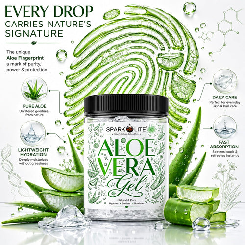Aloe Vera Gel for Face, Skin & Hair 200 Gram| Enriched with Pure Aloe Vera | Lightweight Non-Sticky Hydration | Cooling & Soothing Daily Care | Suitable for Men & Women