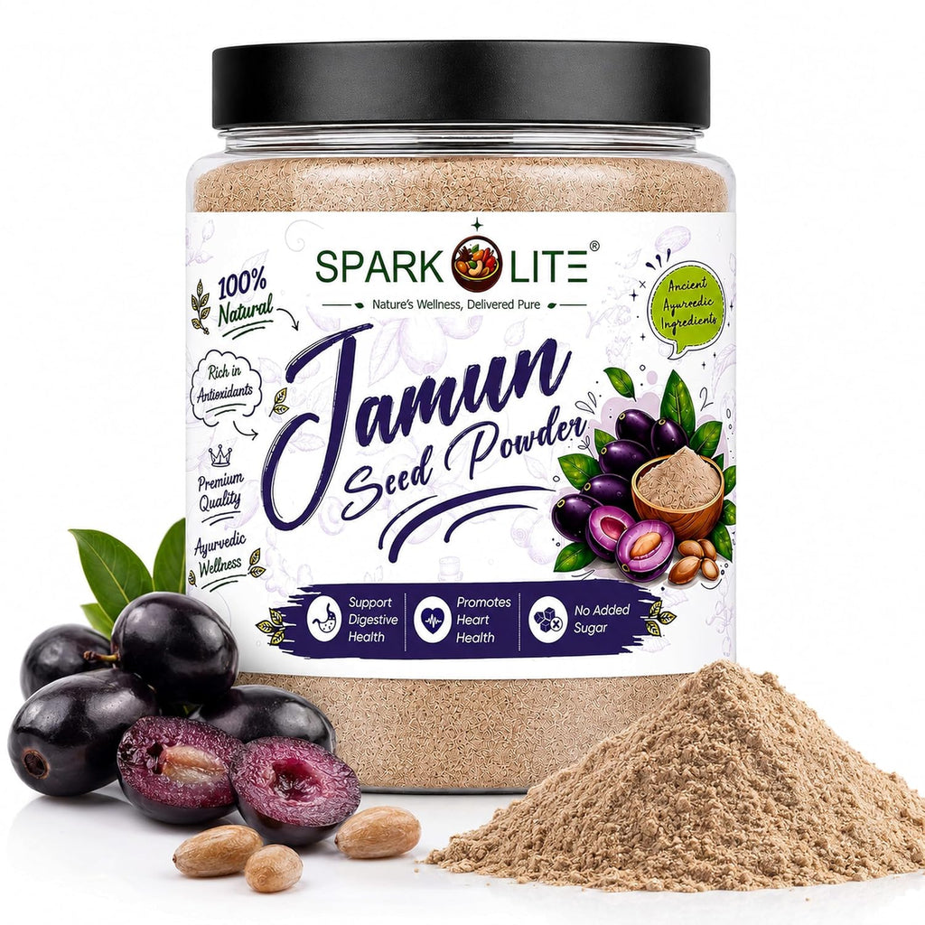 Organic Jamun Seed Powder | Premium Jamun Beej Powder | Finely Ground Syzygium Cumini Seed Powder | No Added Sugar, No Preservatives | Herbal Superfood for Daily Wellness (1 Kg (Pack of 2 x 500 Gms.))